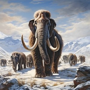manada de mamuts lanudos en la tundra 4
