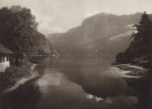 Lago Altaussee (foto en blanco y negro) de Kurt Hielscher