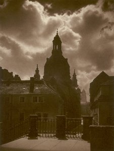 Dresde, Iglesia de Nuestra Señora (foto b/n)