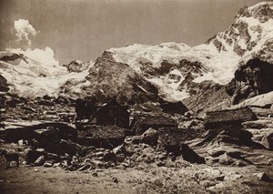 Italia: Monte Rosa (foto b/n) de Kurt Hielscher