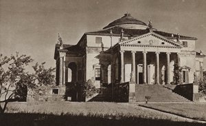 Italia: Vicenza, Villa Rotonda (foto en blanco y negro) de Kurt Hielscher