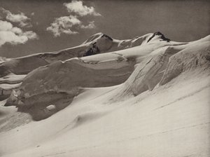 Wildspitze desde el oeste (foto en blanco y negro) de Kurt Hielscher