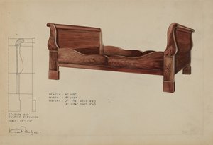 Cama trineo, c. 1936