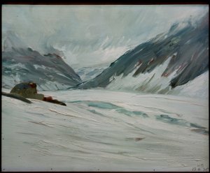 Djupvand con nieve de Kurt Schwitters