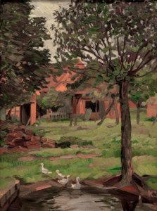 Granja con Gansos de Kurt Schwitters