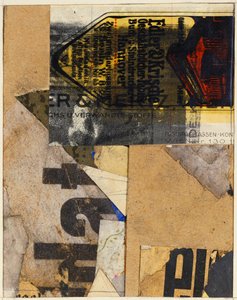 Merzbild, 1922 de Kurt Schwitters
