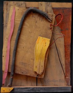 Sin título (Merzbild rosa-amarillo)