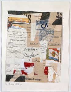 La rosa roja, c.1933-34 de Kurt Schwitters