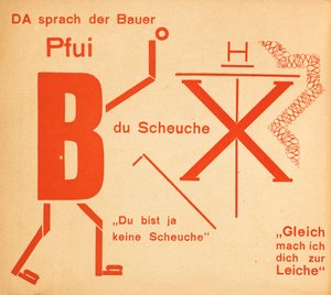 El espantapájaros. Cuento de hadas Die Scheuche de Kurt Schwitters