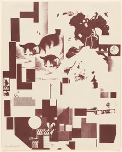 Sin título, nº 5 de 6 del portafolio Merz 3. Kurt Schwitters 6 litografías. Carpeta Merz. Primer portfolio de la editorial Merz (Merz 3. Kurt Schwitters 6 lithos. Merz Portfolio. First Portfolio of the Merz Publisher) de Kurt Schwitters
