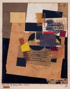 "Worden ist" 1922 (collage) de Kurt Schwitters