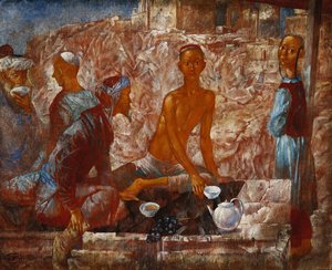 Escena de Samarcanda de Kuzma Sergeevich Petrov Vodkin