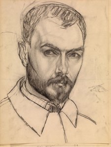 Autorretrato, c. 1913 de Kuzma Sergeevich Petrov Vodkin
