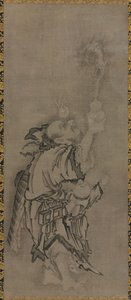 Hotei with Daoist Immortals: Immortal with Gourd and Dragon de Kyūseki Tomonobu