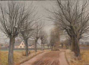Un camino cerca de Vinderød, Zelanda de Laurits Andersen Ring