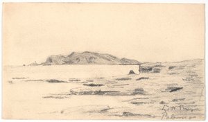 El Monte Pellegrino visto desde la costa de Palermo de Laurits Andersen Ring