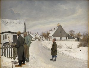 El pintor en el pueblo de Laurits Andersen Ring