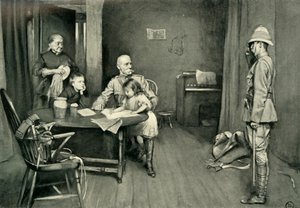 Lord Roberts en el Orange Grove Inn: Un incidente característico, 1901 de L. Daviel