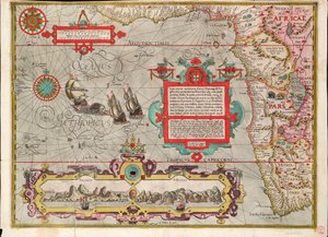 Carta de la costa de Guinea, Manicongo y Angola hasta el Cabo de Buena Esperanza