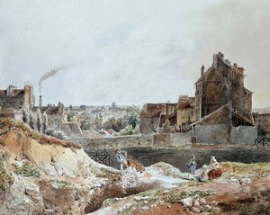 Montmartre en 1833 por Goblain (canteras) de L. Goblain