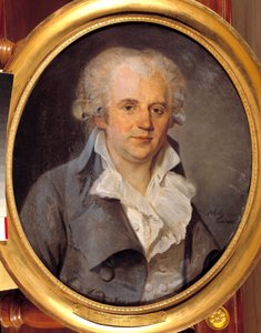 Retrato de Georges Jacques Danton, abogado convencional (1759-1794) de L. L. Schilly