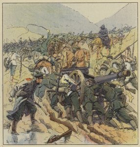 Las tropas rusas se repliegan sobre Liao-Yang de L. Malespine