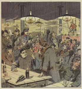 Un café-concierto en Moukden