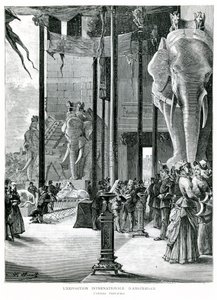 Entrada a la Exposición Internacional de Ámsterdam de L. Mariette