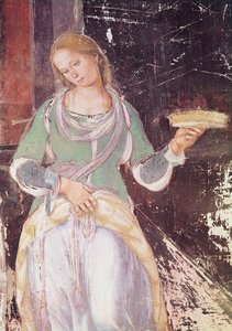 Sirviente sosteniendo una canasta (detalle) de L. and Sodoma, G. Signorelli