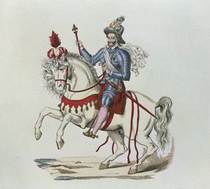 Retrato Ecuestre de Enrique IV en 1596 de Lacoste jeune