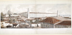 Vista del Hospital de Barracas en Scutari, 1857