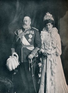 El rey Eduardo VII con la reina Alejandra