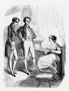 Rastignac presentado a Madame de Nucingen, ilustración de 