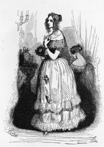 Ilustración para La Duquesa de Langeais, novela de Honoré de Balzac de la colección La Comedia Humana, grabado por Laisne de Laisne Laisne