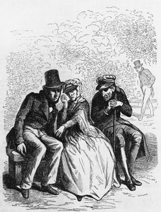 Ilustración para Papá Goriot, novela de Honoré de Balzac (1799-1850) de la colección en varios volúmenes titulada La comedia humana, grabado por Laisne