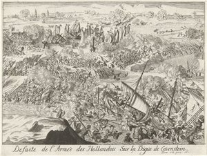 Batalla por el dique Kauwenstein, 1585 Defaite de l