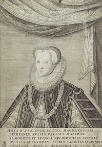 Ana de Habsburgo (1573-98) Reina de Polonia, 1596 de Lambert Cornelis