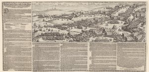 Viaje desde Mauricio a través de Brabante hasta Grave, 1602 Historia del viaje de Heyr que hizo su Princel. sobresalir uyt el nombre de la E.H. Staten der vereenighde Provintien has ghedaeen inden Jare 1602 (título sobre el objeto) de Lambert Cornelisz.