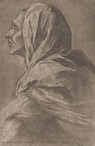 Cabeza de una mujer, ca. 1758 de Lambert Sigisbert Adam