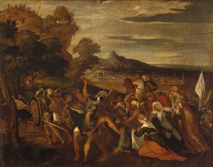 Camino del Calvario, de Lambert Sustris (hacia 1515-después de 1560)