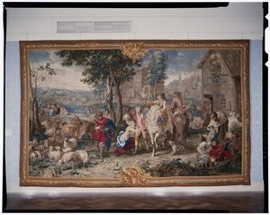 Pillaje, de la serie de tapices El arte de la guerra, 1708-12 de Lambert de Hondt