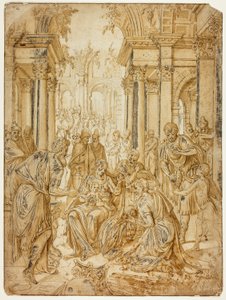 Adoración de los Magos de Lambert van Noort