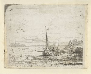 Nave en una orilla de Lambertus  Hardenberg