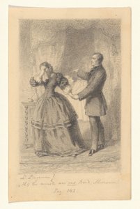 Una pareja en el lecho de muerte de su hijo
¡Al menos era nuestro hijo, señora! (título en el objeto) de Lambertus Lingeman (signed by artist)