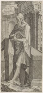 Apóstol Judas Tadeo Cristo, los Doce Apóstoles y Pablo (título de la serie) de Lambertus Suavius