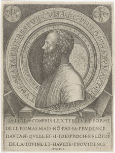 Portret van filólogo Thomas van Ravenna de Lambertus Suavius