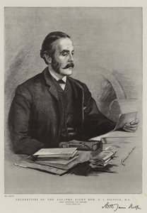Celebridades del Día, el Muy Honorable A J Balfour, MP