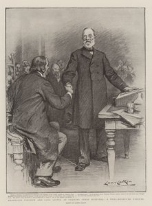 El profesor Virchow y Lord Lister en el Hospital Charing Cross, un merecido tributo