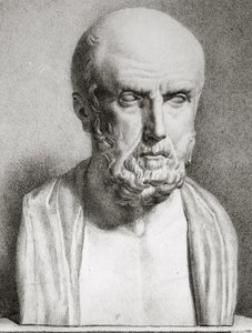 Retrato de Hipócrates c.460-c.377 a.C., primera mitad del siglo XIX (detalle)