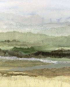 Paisaje verde en capas